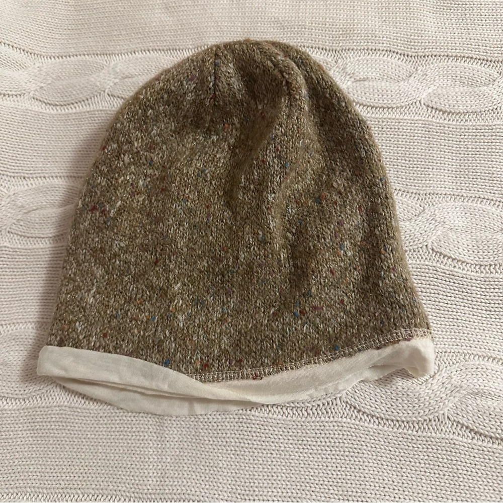 Urban Outfitters UO Cooperative Speckled Tan Beanie Knit Hat